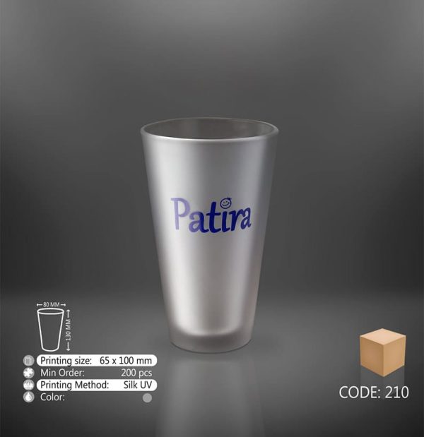 لیوان شیشه ای مات 210
