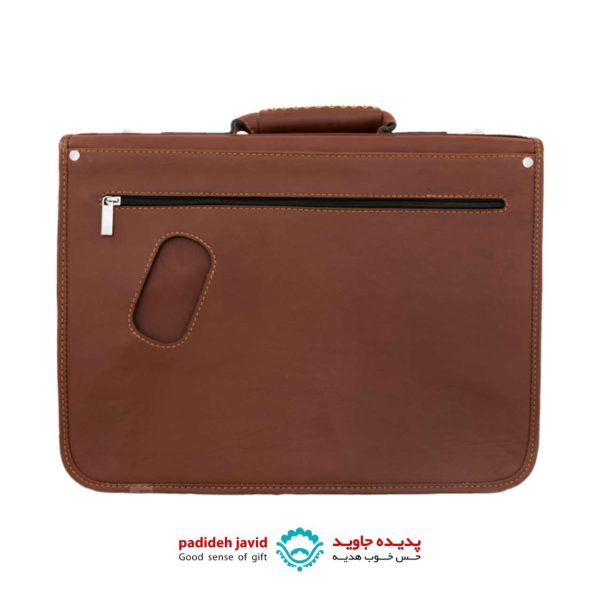 کیف اداری چرم طبیعی دو طبله 153